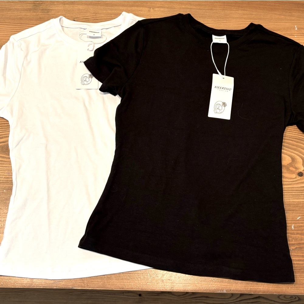 Set of two Black and White Women's Tops